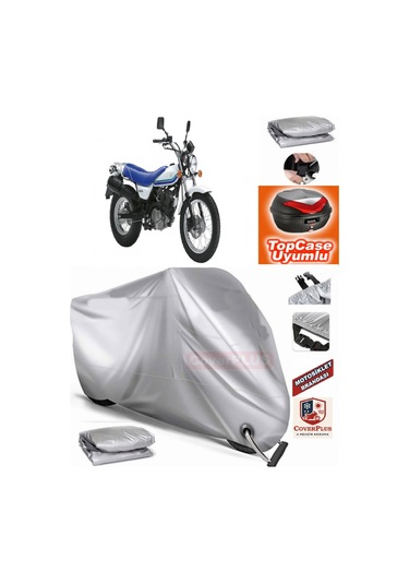 Coverplus Suzuki Vanvan 125 Branda Topcase Arka Çanta Uyumlu Motor Brandası Kilit Uyumlu