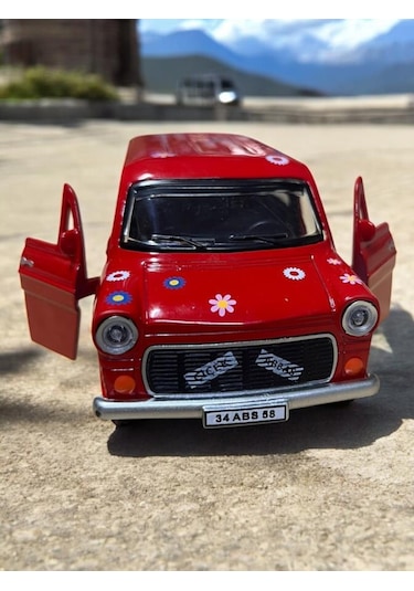 Metal Çek Bırak Çiçek Abbas Minibüs 1/36 Ölçek Diğer
