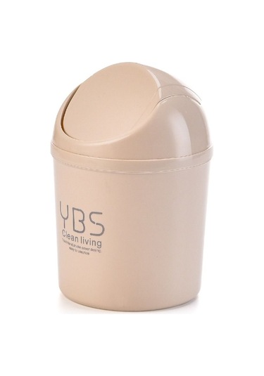 Konteyner Araba Kılıfı Kül Kapları Yuvarlanan Kapaklı Kutu Çöp Atık Kovası Sepet Çöp Kutusu Masaüstü Çöp Beyaz