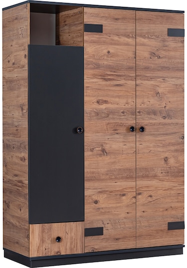 setaymobilya Gardırop, Milas Genç Odası, Milas 3 Kapaklı Dolap - Setay