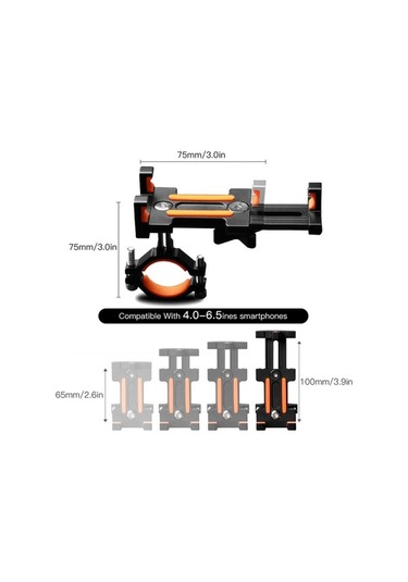 Besthome1 Bm03 Dayanıklı Alüminyum Alaşımlı Bisiklet Telefon Tutucu - Şok Emici Silikonlu, Mavi Renkli, Uygun Tüm Bisikletlere, Mavi