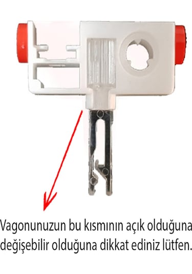 Akıllı Dikey Perde Pimi H Tip Değiştirelebilir Vagon Uyumlu 10 Adet
