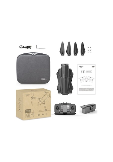 SJRC F11 Pro 4K Kameralı Drone Seti - 1.5 KM Menzil - 26 Dakika Uçuş Süresi + Çanta