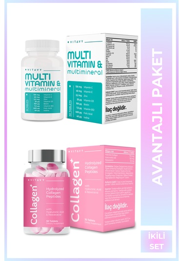 Collagen & Hyaluronic Acid & Resveratrol 1x30 Tablet Ve Mult...