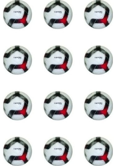 Tryon Ft-180 Kırmızı Beyaz Futbol Topu 12 Adet Koli Beyaz - Kırmızı