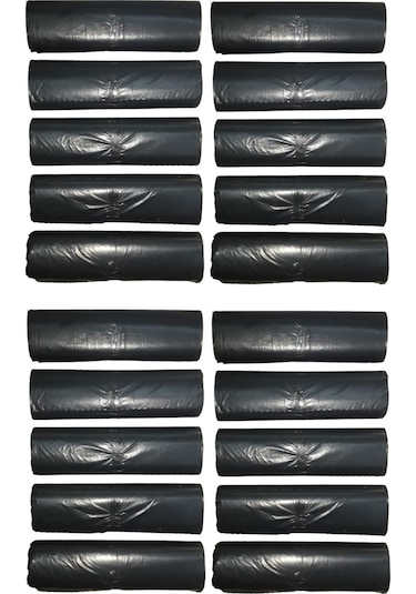 Orta Boy Çöp Poşeti 55x60 Cm 30 Lt 20'li Rulo 20 Paket