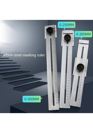Dancemonkey 0-300mm Taşınabilir Ağaç İşleme Marker Cetvel, Pratik Tasarım Diğer