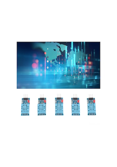 Moveevo 5 Adet Dht11 Sıcaklık Nem Sensörü Modülü: Hassas Ölçüm, Kalibrasyon Özelliği Ve Basit Entegreasyon