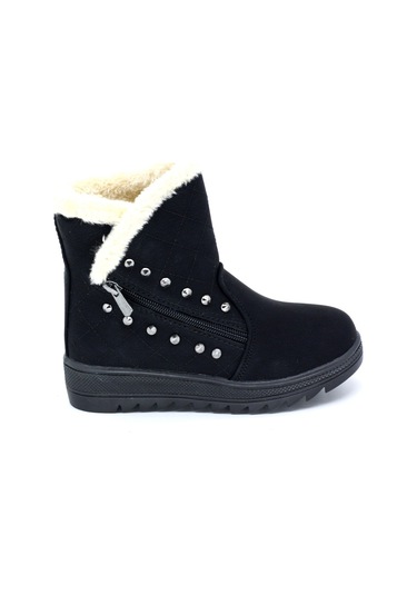 Trendyshose 6411 Kız Çocuk Içi Kurklu Kaymaz Taban Bot