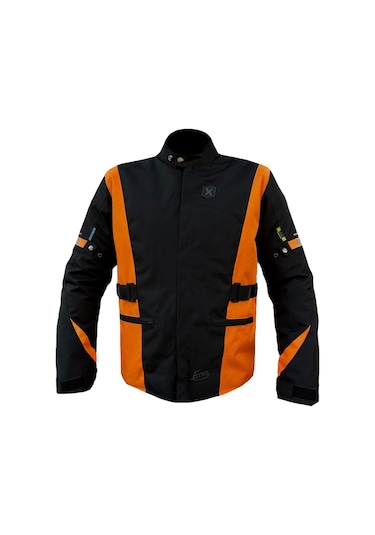 Xspeed Eon Dört Mevsim Korumalı Uzun Motosiklet Montu Turuncu - Siyah