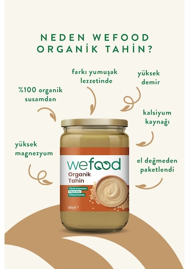 Wefood Organik Tahin 600 Gr