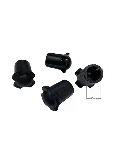 Bloomnest Kamp Katlanır Sandalye Bacak Kapağı Kauçuk, Moonchair Aksesuarları Altın-siyah, Sandalye Ayak Başlığı, Kamp Mobilyaları İçin Altın - Siyah