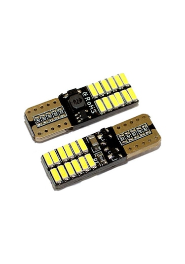Dekoratif Led Ampul T10 24 Smd Canbus'lı Beyaz 12v
