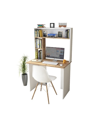 Robinhome Robin Home Cornelia No 2 Çalışma Masası Kitaplık Çam Beyaz