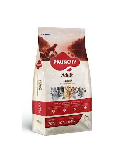 Paunchy Kuzu Etli ve Pirinçli Yetişkin Köpek Maması 15 KG