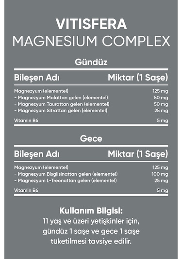 Magnezyum Complex Gündüz-Gece 60 Saşe