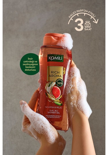 Komili Rich Aroma incir Çekirdeği & Zeytinyağı Duş Jeli 500 ML