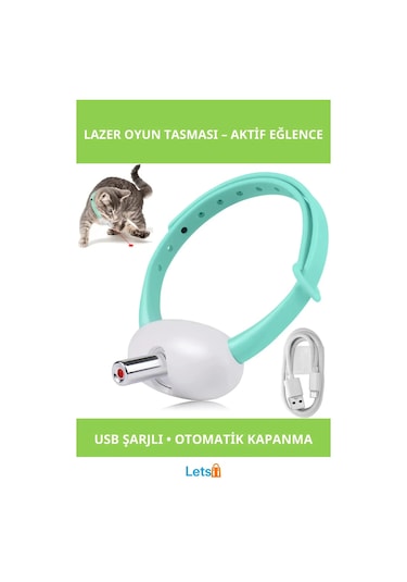 Usb Şarjlı Otomatik Lazer Oyun Tasmaları Enerji Dolgunu Eğlence