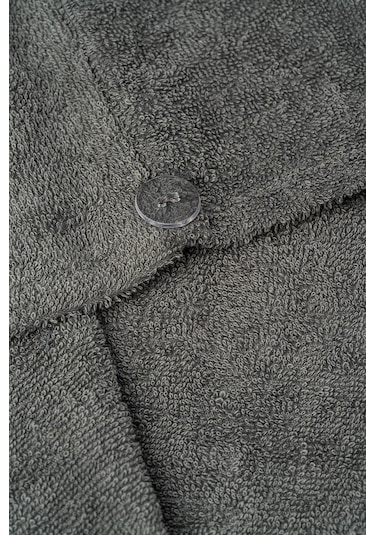 Soley Talya HV.BONE.01 Extra Yumuşak Pamuklu Saç Havlusu Bone Antrasit