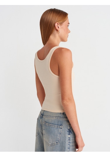 Dilvin 21158 Düğmeli Askılı Top-taş Taş