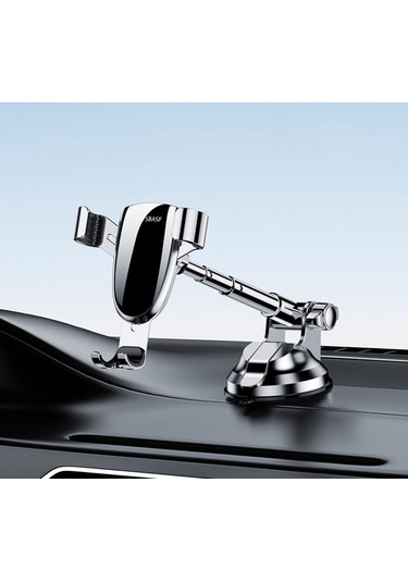 Sones Oatsbasf 03513 Telefon Araba Manyetik Teleskopik Braket Vantuz Tipi Navigasyon Cep Telefon Braketi Grafit Siyah