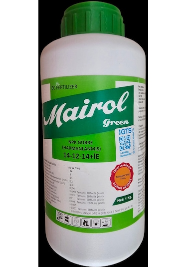 Çiçek Gübresi Mariol Green Özel Dengeli Besin 1 Kg