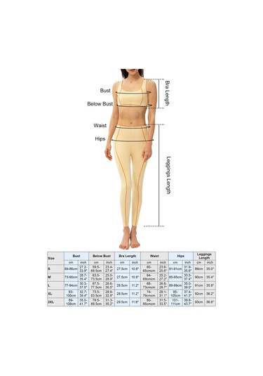 Geeroyoo Kadınlar İçin Sarı Desenli Yoga Takımı: Sporcu Sütyeni Ve Tayt Seti - Xl Beden Sarı