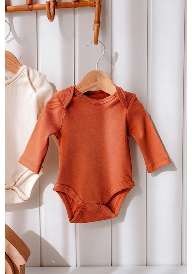 Lilabio %100 Organik Pamuk 3'lü Uzun Kollu Bebek Body Seti Çok Renkli