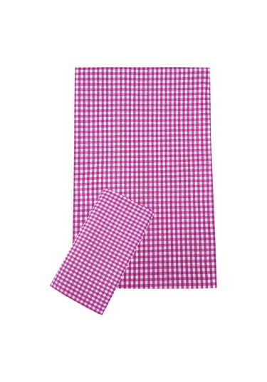 Zefira 170x170 Cm Balkon, Piknik, Mutfak Masa Örtüsü & Yer Sofra Bezi Pembe