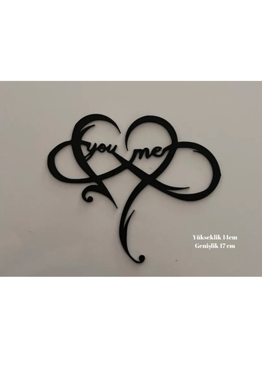 Sen Ve Ben Duvar Süsü Siyah