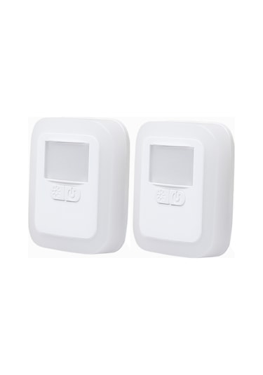 Kangvka Hareket Sensörlü Led Gece Lambası 2'li Paket - Otomatik Açma/kapatma 3000k Islak Beyaz Işık 5 Seviye Parlaklık Regülasyonu Eu Fişi Ac240v