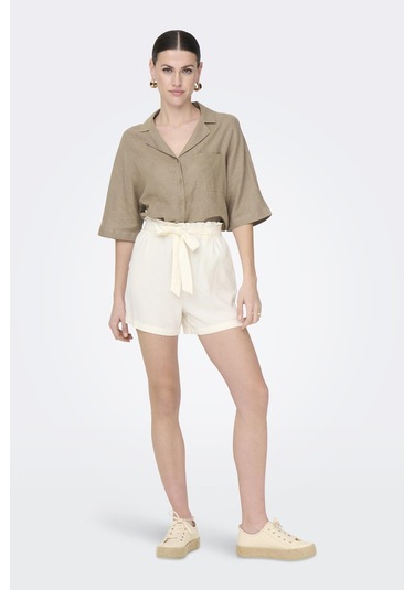 Onltokyo Lıfe Ss Lınen Bl Shırt Pnt Noos Kahverengi Renk