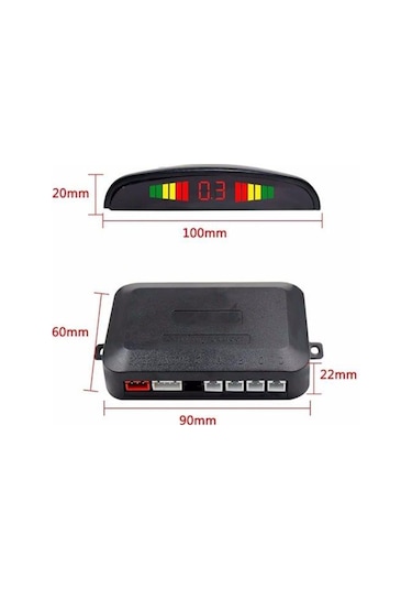 Citroen C8 Araca Göstergeli İkazlı Park Sensörü