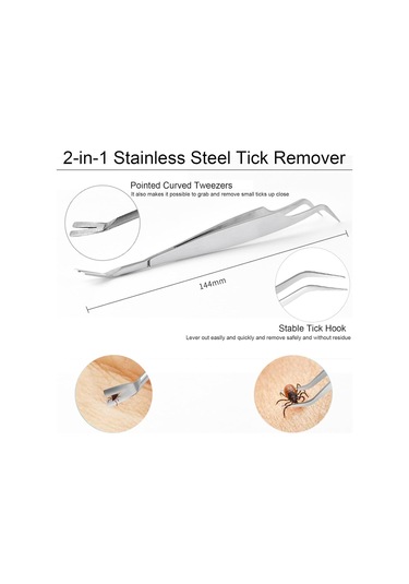 Geeksen Köpek Pire Kaldırıcı Seti - 3 Farklı Boyutlu Plastik Çekiç + 1 Çift Uçlu Paslanmaz Çelik Çekiç, Pire Ve Nymf Kaldırma Aracı Pembe