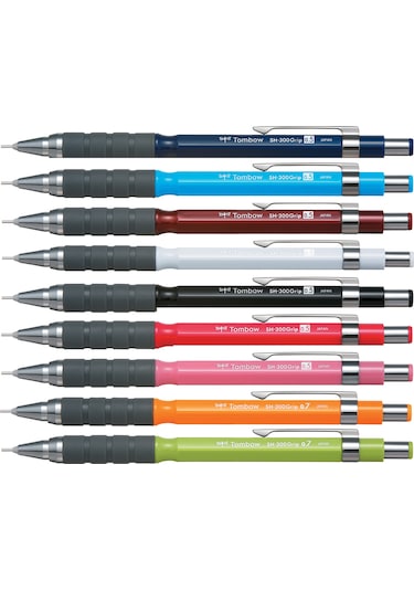 Tombow Sh-300 Grip 0.7 Uçlu Kalem Bordo