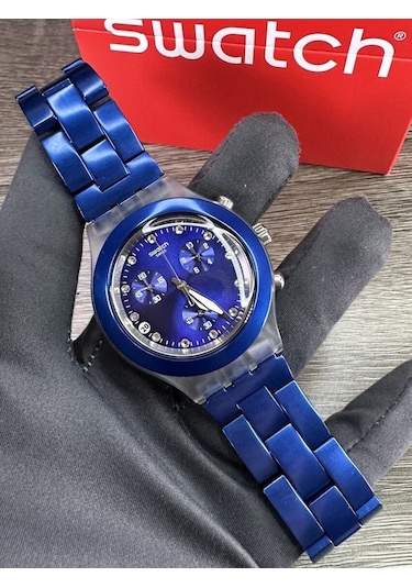 Swatch Full-Blooded Navy Unisex Kol Saati SVCK4055AG