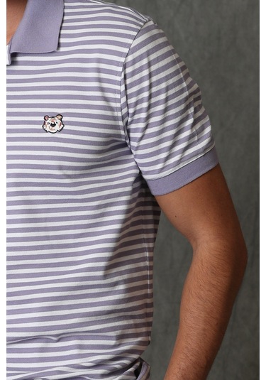 Lufian Daısy Smart Erkek Polo Tişört Lila 111040123100870 Lila