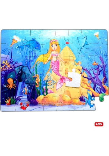 Tox Deniz Kızı 5+ Keçe Yapboz 5 Yaş Puzzle T041