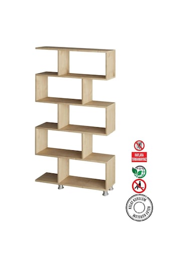 Decormet Nilüfer Kitaplık Safir Meşe Diğer