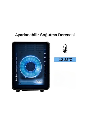 Quantoro Qcc-39 Elektronik Nemlendirme & Soğutmalı Siyah Puro Dolabı - Qtr-007