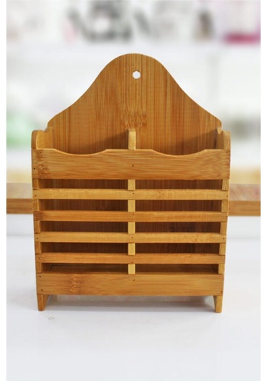 Bambu Dik Kaşıklık Bölmeli Bambu Diş Fırçalık