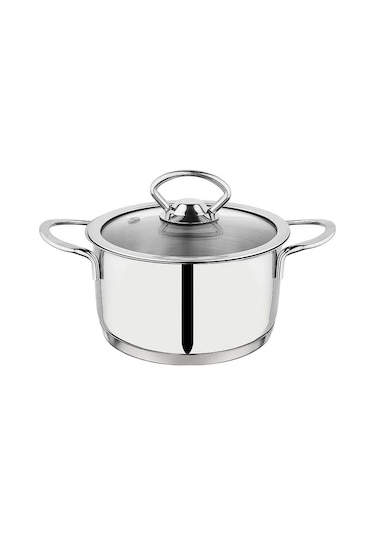 Schafer Micro Mini Derin Çelik Tencere 2 Parça Çap 16 CM