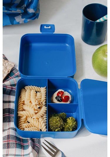 Renga Leya Monster Truck Desenli Pp Çocuk Beslenme Kabı 412003 Mavi Mavi