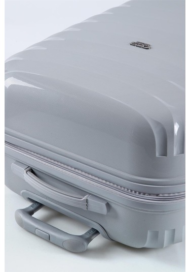 Ççs 5263 Polipropilen Battal Boy Valiz Gri