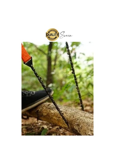 Taşınabilir Mini El Zincirli Testere Kamp Doğa Ağaç Dal Kesme Çelik Hafif Pratik Taşıma Çantası