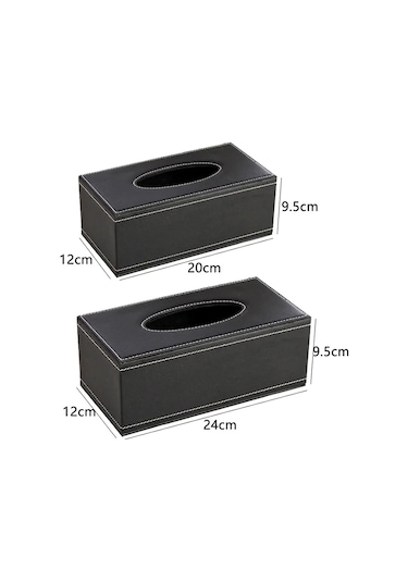 1-orta-pu Doku Kutusu Dikdörtgen Kağıt Havluluk Masaüstü Peçete Saklama Kabı Mutfak Doku Tepsisi Ev Ofis Için
