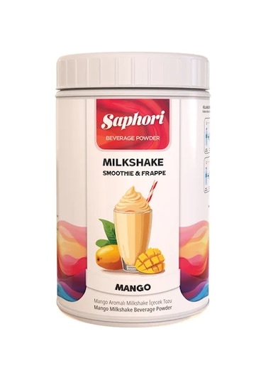 Saphori Mango Aromalı Milkshake & Smoothie İçecek Tozu 1 Kg 1 KG