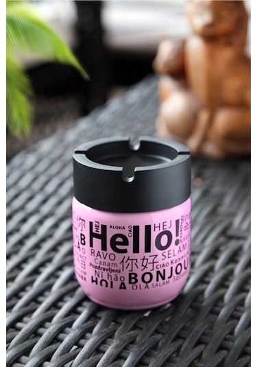 Cam Kokusuz Küllük 425 Cc Hello Desenli Pembe