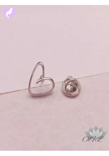 Olfil Broş-mini Kalp Işıltı Minimalizm 210698582 Gri