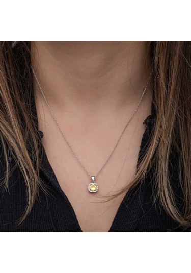 Casera's Gümüş Sarı Baget Taşlı Kadın Set Csr2185528 Gümüş